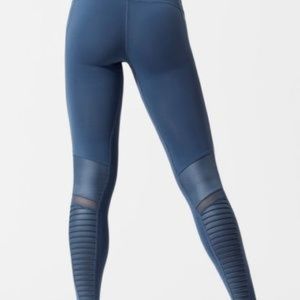 Teal Moto Alo Yoga Pants
